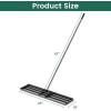 imageGoplus Lawn Leveling Rake 30quot x 10quot Heavy Duty Level Lawn Tool w Ergonomic Handle for Soil EffortSaving Landscape Rake for Garden Backyard Golf Course Farm Pasture Black42 x 10  Black