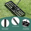 imageGoplus Lawn Leveling Rake 30quot x 10quot Heavy Duty Level Lawn Tool w Ergonomic Handle for Soil EffortSaving Landscape Rake for Garden Backyard Golf Course Farm Pasture Black30 x 10  Black