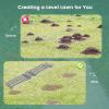 imageGoplus Lawn Leveling Rake 30quot x 10quot Heavy Duty Level Lawn Tool w Ergonomic Handle for Soil EffortSaving Landscape Rake for Garden Backyard Golf Course Farm Pasture Black46 x 10  Silver