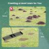 imageGoplus Lawn Leveling Rake 30quot x 10quot Heavy Duty Level Lawn Tool w Ergonomic Handle for Soil EffortSaving Landscape Rake for Garden Backyard Golf Course Farm Pasture Black42 x 10  Black
