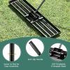 imageGoplus Lawn Leveling Rake 30quot x 10quot Heavy Duty Level Lawn Tool w Ergonomic Handle for Soil EffortSaving Landscape Rake for Garden Backyard Golf Course Farm Pasture Black42 x 10  Black