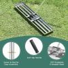 imageGoplus Lawn Leveling Rake 30quot x 10quot Heavy Duty Level Lawn Tool w Ergonomic Handle for Soil EffortSaving Landscape Rake for Garden Backyard Golf Course Farm Pasture Black46 x 10  Silver