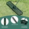 imageGoplus Lawn Leveling Rake 30quot x 10quot Heavy Duty Level Lawn Tool w Ergonomic Handle for Soil EffortSaving Landscape Rake for Garden Backyard Golf Course Farm Pasture Black46 x 10  Green