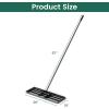 imageGoplus Lawn Leveling Rake 30quot x 10quot Heavy Duty Level Lawn Tool w Ergonomic Handle for Soil EffortSaving Landscape Rake for Garden Backyard Golf Course Farm Pasture Black30 x 10  Black