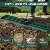 imageGoplus Lawn Leveling Rake 30quot x 10quot Heavy Duty Level Lawn Tool w Ergonomic Handle for Soil EffortSaving Landscape Rake for Garden Backyard Golf Course Farm Pasture Black46 x 10  Green
