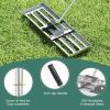imageGoplus Lawn Leveling Rake 30quot x 10quot Heavy Duty Level Lawn Tool w Ergonomic Handle for Soil EffortSaving Landscape Rake for Garden Backyard Golf Course Farm Pasture Black30 x 10  Silver