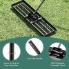 imageGoplus Lawn Leveling Rake 30quot x 10quot Heavy Duty Level Lawn Tool w Ergonomic Handle for Soil EffortSaving Landscape Rake for Garden Backyard Golf Course Farm Pasture Black36 x 10  Black