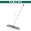 imageGoplus Lawn Leveling Rake 30quot x 10quot Heavy Duty Level Lawn Tool w Ergonomic Handle for Soil EffortSaving Landscape Rake for Garden Backyard Golf Course Farm Pasture Black36 x 10  Silver