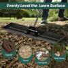 imageGoplus Lawn Leveling Rake 30quot x 10quot Heavy Duty Level Lawn Tool w Ergonomic Handle for Soil EffortSaving Landscape Rake for Garden Backyard Golf Course Farm Pasture Black36 x 10  Black
