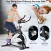 imageGoplus Magnetic Stationary Bike Indoor Exercise Cycling Bike Smooth Belt Drive WHeart Rate LCD Monitor Full Adjustment Nearsilent Home Cardio Workout