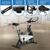 imageGoplus Magnetic Stationary Bike Indoor Exercise Cycling Bike Smooth Belt Drive WHeart Rate LCD Monitor Full Adjustment Nearsilent Home Cardio Workout