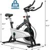 imageGoplus Magnetic Stationary Bike Indoor Exercise Cycling Bike Smooth Belt Drive WHeart Rate LCD Monitor Full Adjustment Nearsilent Home Cardio Workout
