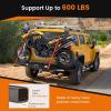 imageGoplus Motorcycle Hitch Carrier  600LBS Heavy Duty Carrier with Loading Ramp Ratchet Straps Fit Up to 75 Wide Tire