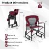 imageGoplus Outdoor Rocker Camping Chairs for Adults Portable Folding Chair wDual Springs Padded Back Cup Holder Storage Pocket HeavyDuty Rocking Arm Chair for Beach Lawn Travel Fishing2BlackWine