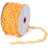 imageGoplus Plastic Chain Safety Barrier 125 FT Plastic Barrier Chain UV Protected Weatherproof for Crowd Control Industrial Purposes Decoration Queue LineBlackYellow