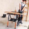 imageGoplus Portable Workbench 2in1 Folding Workmate Work Bench w4 Clamp Dogs 2 Quick Clamps 1000 LBS Capacity Height Adjustable Foldable Work Table Sawhorse for Garage Workshop No Assembly