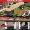 imageGoplus Portable Workbench Folding Work Table ampamp Sawhorse with Adjustable Height 440LBS1000LBS Capacity Clamps 2 x 4 Support Arms Tool Tray Collapsible Tool Bench Work Bench for Garage Home
