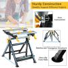 imageGoplus Portable Workbench Folding Work Table wTiltable Platform 7Level Adjustable Height8 Sliding Clamps ampamp 2 Rotary Clamping Handles Saw Table Work Stand Foldable Work Bench for Garage Workshop