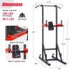 imageGoplus Power Tower Pull Up Bar Dip Station Multifunction Dip Bars Stand Workout Equipment for Fullbody Home Gym Fitness Exercise Strength Training