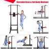 imageGoplus Power Tower Pull Up Bar Dip Station Multifunction Dip Bars Stand Workout Equipment for Fullbody Home Gym Fitness Exercise Strength Training