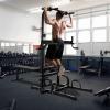 imageGoplus Power Tower with Bench Multifunctional Home Gym Pull Up Bar Stand Dip Station w 7 Adjustable Heights ampamp Foldable Weight Bench Full Body Strength Training Fitness Equipment Chin Up Tower