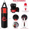 imageGoplus Punching Bag Set for Kids Filled Boxing Heavy Bag with Punching Gloves ampamp Hand Wraps Portable Storage Bag Ideal for MMA Kickboxing Muay Thai Krav MAGA Taekwondo Karate