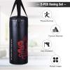 imageGoplus Punching Bag Set with Gloves 22LBS 40LBS Filled Kick Boxing Bag Rucksack Jump Rope Firm Hook Heavy Bag for Kids Youth Adults MMA Training Muay Thai Krav MAGA Taekwondo Karate22 LBS