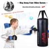 imageGoplus Punching Bag Set with Gloves 22LBS 40LBS Filled Kick Boxing Bag Rucksack Jump Rope Firm Hook Heavy Bag for Kids Youth Adults MMA Training Muay Thai Krav MAGA Taekwondo Karate22 LBS