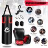imageGoplus Punching Bag for Adults 56 lbs Heavy Hanging Boxing Bag Set with 12 OZ Punching Gloves ampamp Hand Wraps Filled Kickboxing Bag Perfect for MMA Muay Thai Karate Taekwondo Home Gym Training