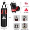 imageGoplus Punching Bag for Adults 56 lbs Heavy Hanging Boxing Bag Set with 12 OZ Punching Gloves ampamp Hand Wraps Filled Kickboxing Bag Perfect for MMA Muay Thai Karate Taekwondo Home Gym Training