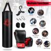 imageGoplus Punching Bag for Adults 64LBS Filled Hanging Boxing Bag Set with 12OZ Boxing Gloves ampamp 95 Hand Wraps Suitable for Home Gym Workout Kickboxing MMA Muay Thai Krav MAGA Taekwondo Karate