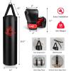 imageGoplus Punching Bag for Adults 64LBS Filled Hanging Boxing Bag Set with 12OZ Boxing Gloves ampamp 95 Hand Wraps Suitable for Home Gym Workout Kickboxing MMA Muay Thai Krav MAGA Taekwondo Karate