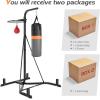 imageGoplus Punching Bag with Stand for Adults FreeStanding Heavy Bag Stand with Height Adjustable Speed Bag for Boxing Sandbag Rack Bracket Station for Home Gym Workout Fitness Holds up to 220LBS2 in 1 Boxing Stand Upgrade