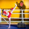 imageGoplus Punching Bag with Stand for Adults Kids Freestanding Reflex Speed Bags with 55625 Adjustable Height Boxing Equipment with Gloves for Home Gym Workout MMA Training FitnessRedBlack