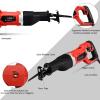 imageGoplus Reciprocating Saw 9Amp 118 Stroke Length 2500SPM Variable Speed and Trigger Switch with 3 Saw Blades for Wood and Metal Cutting Electric Saw with Copper Wire Motor and Power Indicator
