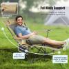imageGoplus Reclining Camping Chair with Foot Rest Folding Lounge Chair for Adults wAdjustable Backrest Storage Bag ampamp Cup Holder Portable Recliner Beach Chair Outdoor Camp Picnics 330 LBS 2 KhakiKhaki
