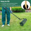 imageGoplus Rolling Lawn Aerator 21Inch Garden Yard Rotary Push Tine Filled Sand Stone Heavy Duty Spike Soil Aeration wMetal Handle Fillable Drum 51quot Manual Lawn Aeration Tool Garden Grass Patio YardGreen