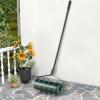 imageGoplus Rolling Lawn Aerator 21Inch Garden Yard Rotary Push Tine Filled Sand Stone Heavy Duty Spike Soil Aeration wMetal Handle Fillable Drum 51quot Manual Lawn Aeration Tool Garden Grass Patio YardGreen