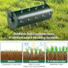 imageGoplus Rolling Lawn Aerator 21Inch Garden Yard Rotary Push Tine Filled Sand Stone Heavy Duty Spike Soil Aeration wMetal Handle Fillable Drum 51quot Manual Lawn Aeration Tool Garden Grass Patio YardGreen