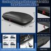imageGoplus Rooftop Cargo Box Heavy Duty Hard Shell Roof Cargo Carrier with Security Keys Waterproof Rooftop Luggage Storage Box for Car SUV Van 121 LBS Capacity 883 Cubic Ft