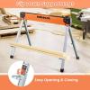 imageGoplus Saw Horses 2 Pack 2200 LBS Portable Folding Sawhorse with 2x4 Brackets ampamp Side Supports Easy Setup ampamp Lightweight Work Horse Heavy Duty Saw Horse for Woodworking DIY Project ampamp Garage