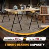 imageGoplus Saw Horses 2 Pack Folding Portable Work Horse with Fast Open Legs Convenient Handle Heavy Duty Steel Sawhorse for Garage Workshop Fully Assembled
