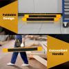 imageGoplus Saw Horses 2 Pack Folding Portable Work Horse with Fast Open Legs Convenient Handle Heavy Duty Steel Sawhorse for Garage Workshop Fully Assembled