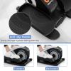 imageGoplus Under Desk Elliptical Machine Electric Seated Pedal Exerciser with LED Display Monitor Remote Control Portable Fully Assembled Ellipse Leg Exerciser for Seniors Adults Home OfficeBlack