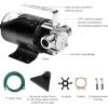 imageGoplus Water Transfer Pump 115V 110HP 330GPH Portable Electric Utility Pump with 6FT Suction Hose Kit Remove Water from Garden Flooded Basements Rain Barrel Water Bed Pool Ponds and Aquariums