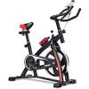 imageGoplus Adjustable Exercise Bike Stationary bike Indoor Cycle Bike with Heart Rate Sensors LCD Display Professional Exercise Bike for Home and Gym Use