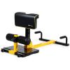 imageGoplus Deep Squat Machine 8in1 Sissy Squat Fitness Equipment Functional Core Workout Training Sit Up ampamp Push Up Leg Exerciser with AntiSkid Measures Soft PVC Cover Handy Wheels YellowampampBlack