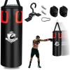 imageGoplus Punching Bag for Adults 56 lbs Heavy Hanging Boxing Bag Set with 12 OZ Punching Gloves ampamp Hand Wraps Filled Kickboxing Bag Perfect for MMA Muay Thai Karate Taekwondo Home Gym Training