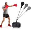 imageGoplus Punching Bag with Stand for Adults Kids Freestanding Reflex Speed Bags with 55625 Adjustable Height Boxing Equipment with Gloves for Home Gym Workout MMA Training FitnessBlack