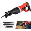 imageGoplus Reciprocating Saw 9Amp 118 Stroke Length 2500SPM Variable Speed and Trigger Switch with 3 Saw Blades for Wood and Metal Cutting Electric Saw with Copper Wire Motor and Power Indicator